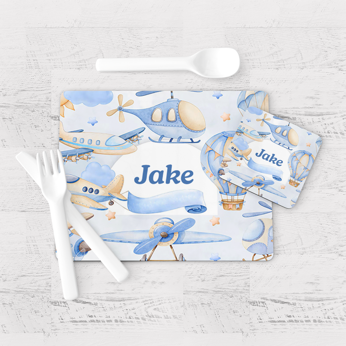 Plane Adventurer Placemat & Coaster