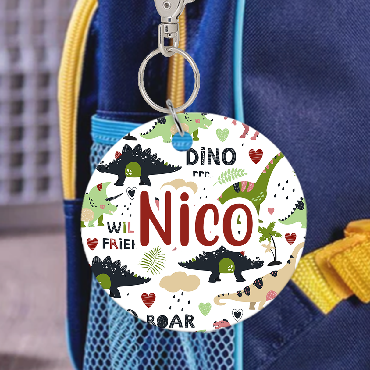 Dinosaur Bag Tag