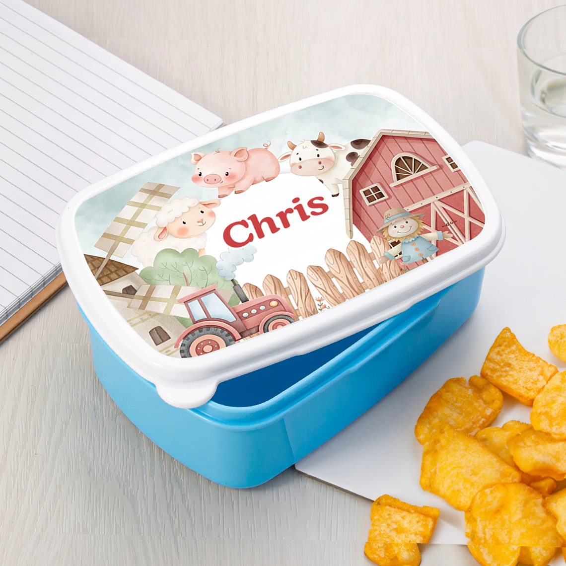 Farm Yard Animals Lunch Tub