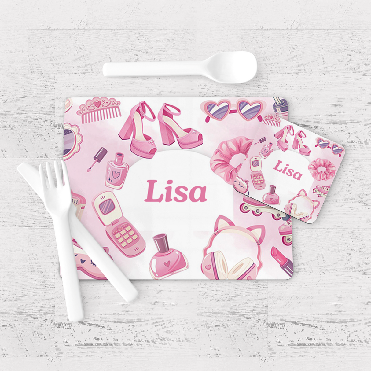 Little Fashionista Placemat & Coaster
