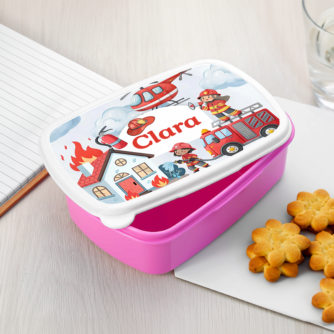 Firefighter Hero Lunch Tub