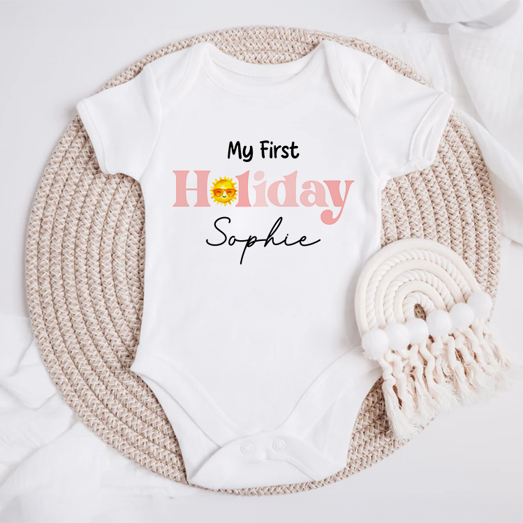 My First Holiday Baby Grow
