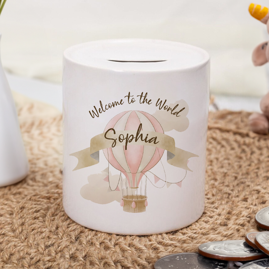 Welcome To The World Girls Money Box