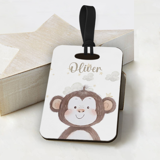 Baby Monkey Luggage Tag
