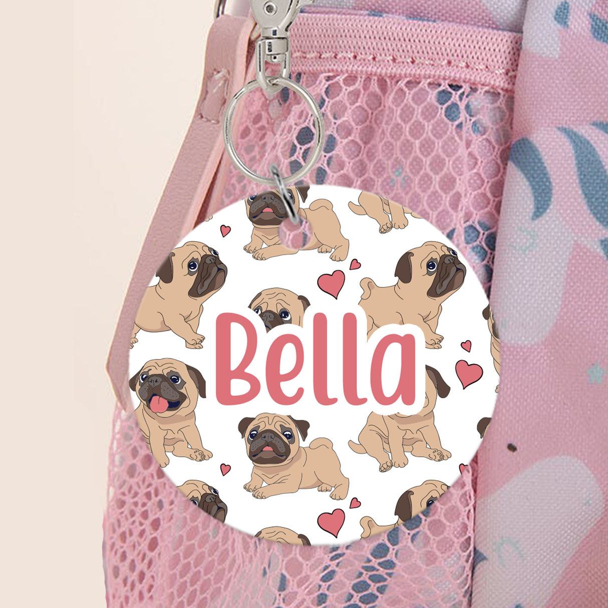Pug Bag Tag