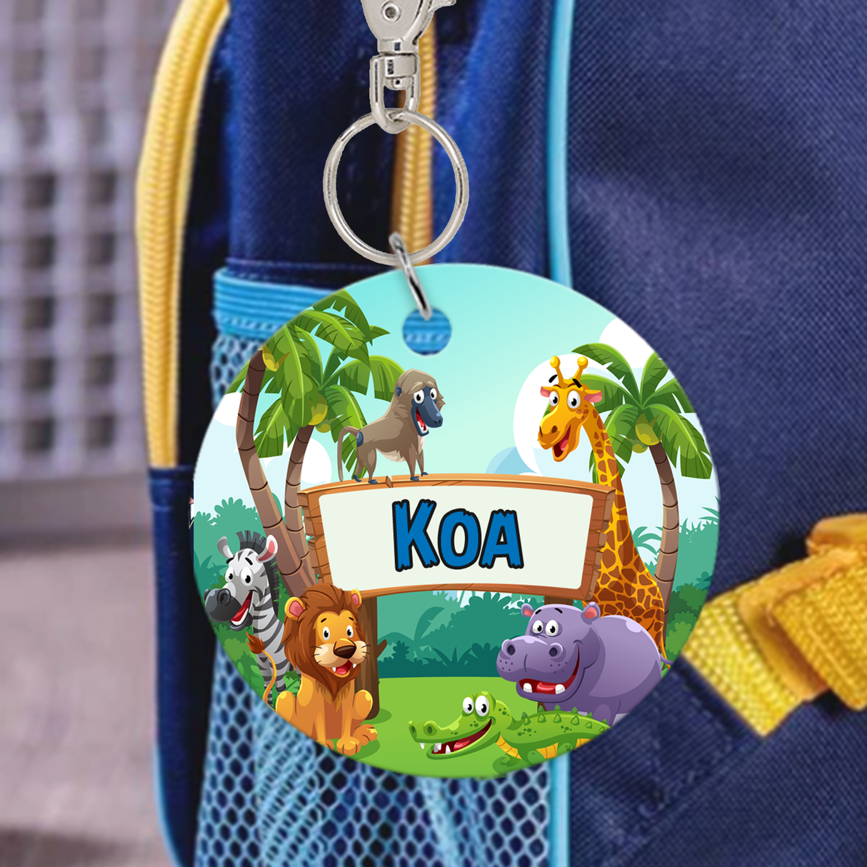 Safari Friends Bag Tag