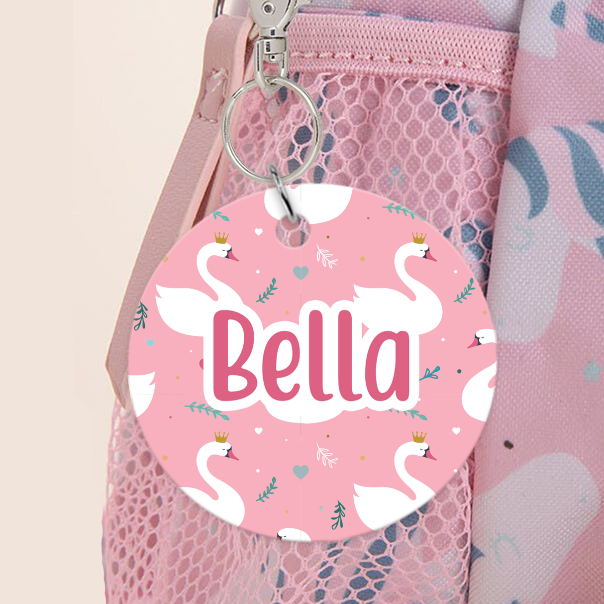 Princess Swan Bag Tag