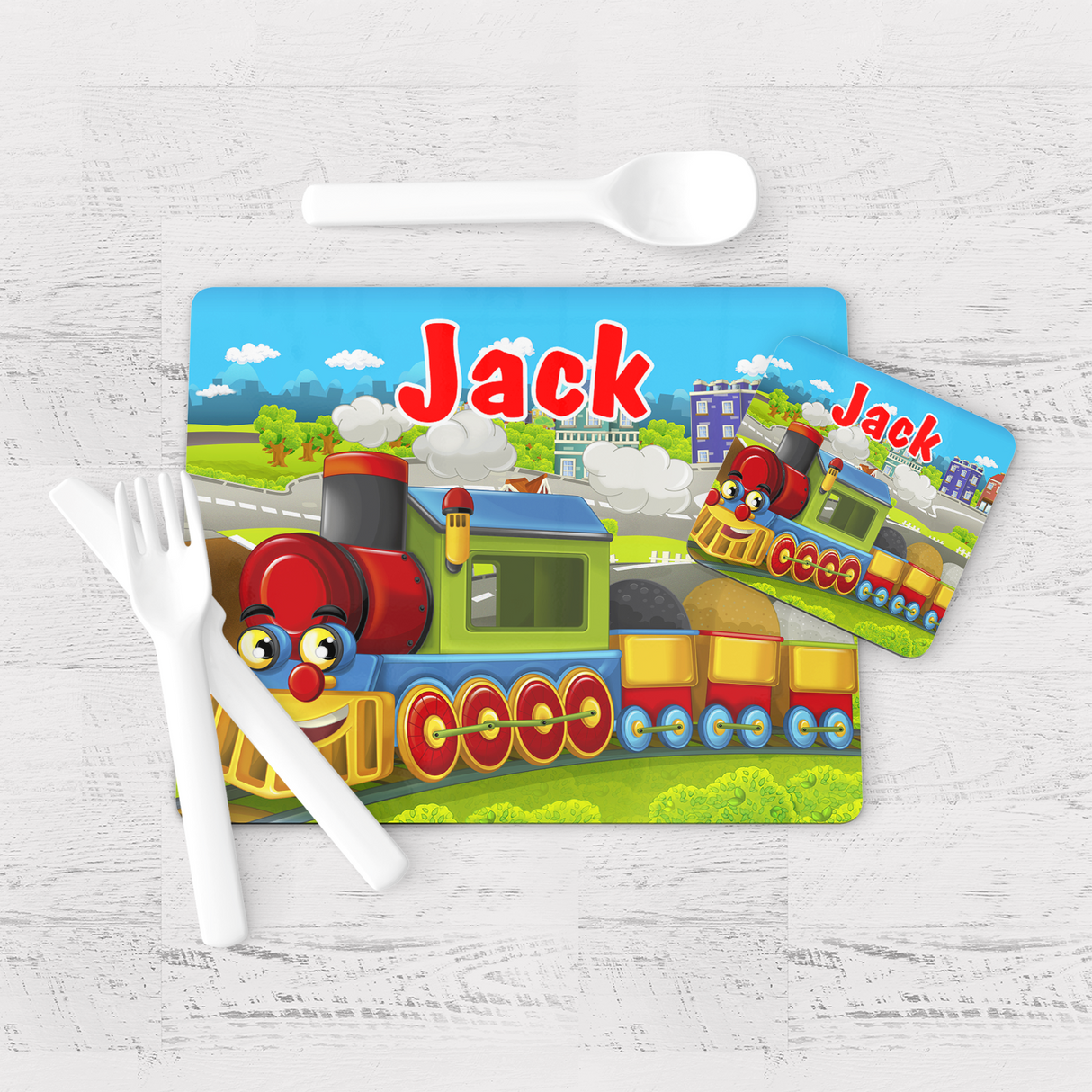 Train Placemat & Coaster