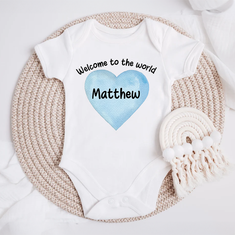 Welcome To The World Baby Grow