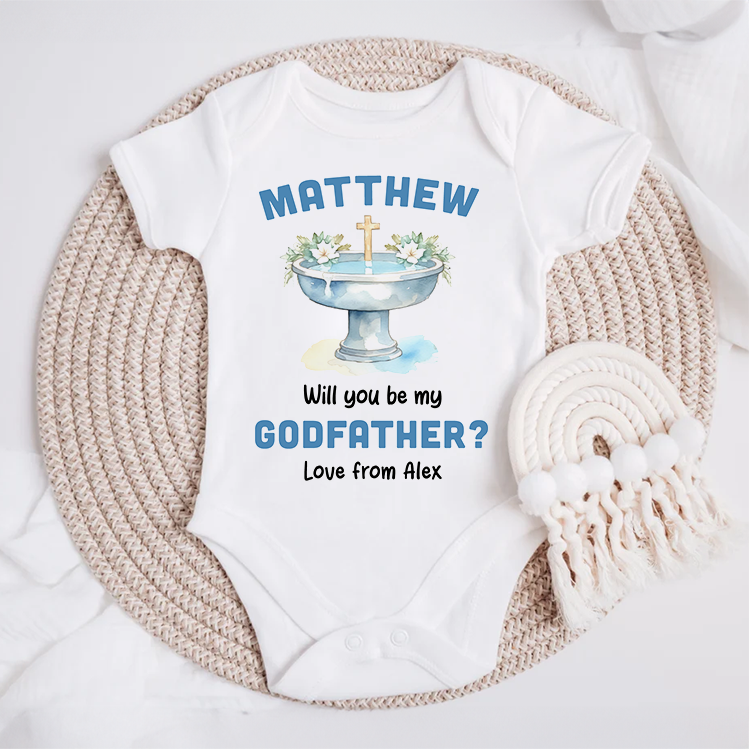 Will You Be My Godfather Baby Grow