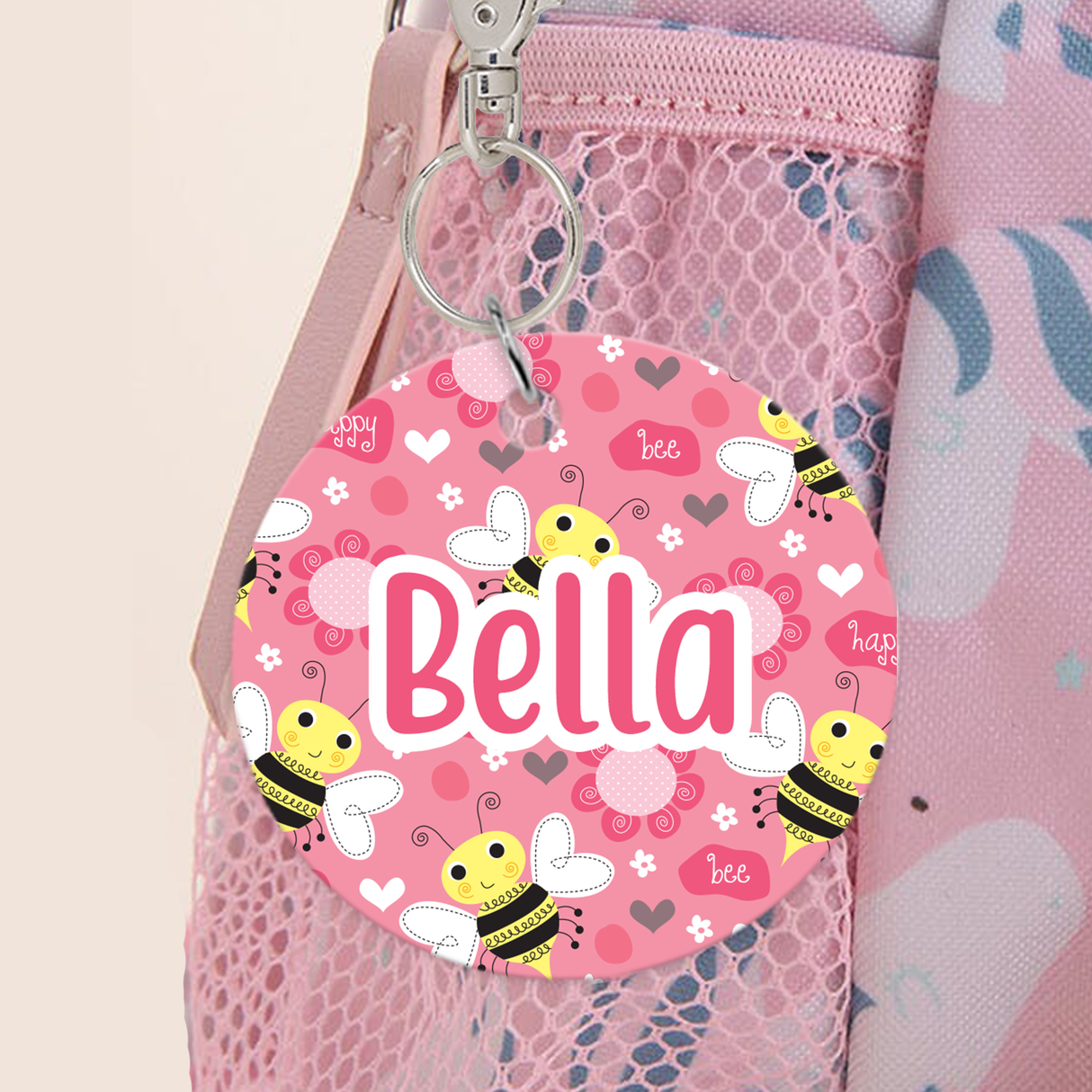 Bee Happy Bag Tag