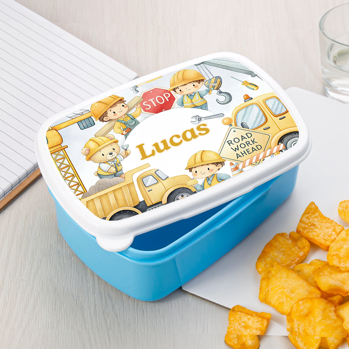 Construction Diggers Lunch Tub