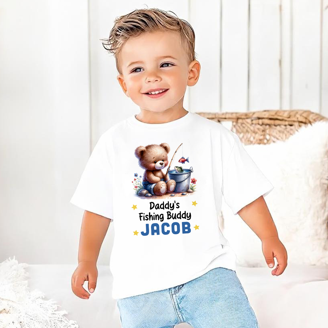 Daddy's Fishing Buddy Boys Shirt
