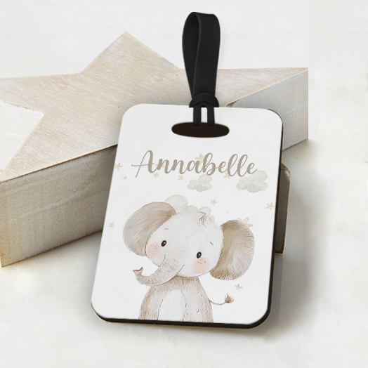 Baby Elephant Luggage Tag