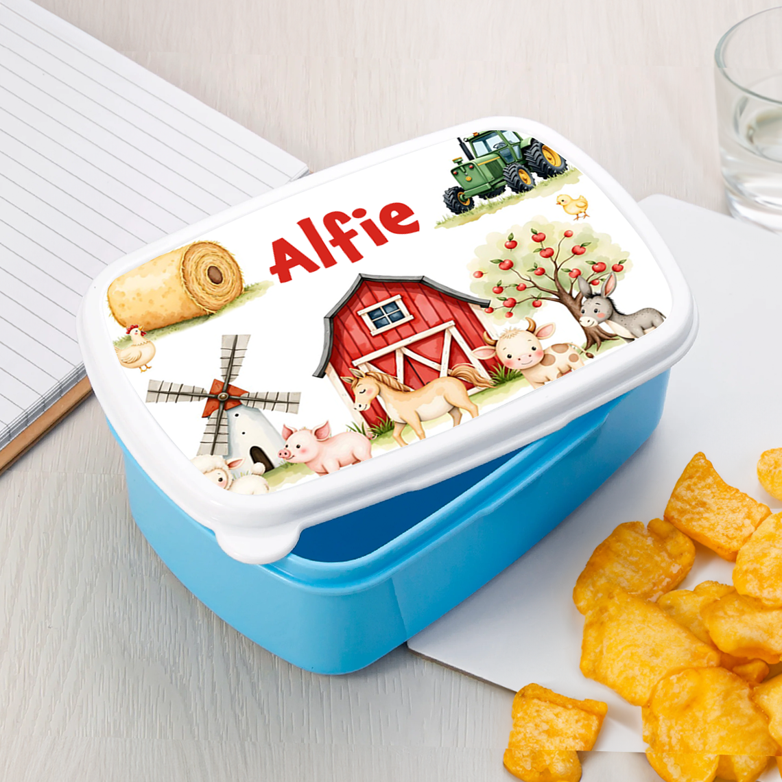 Farm Yard Animals Lunch Tub