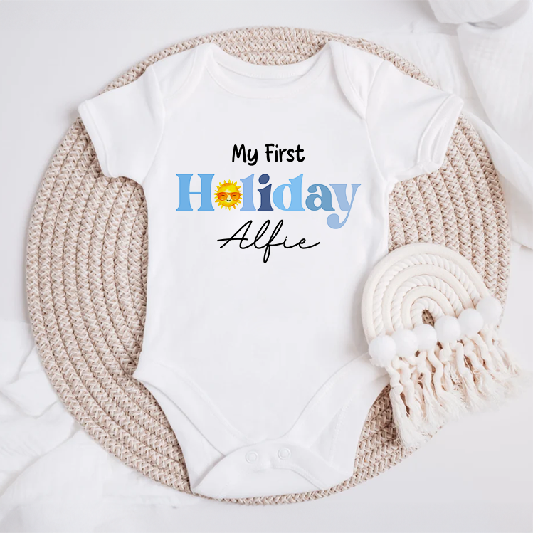 My First Holiday Baby Grow