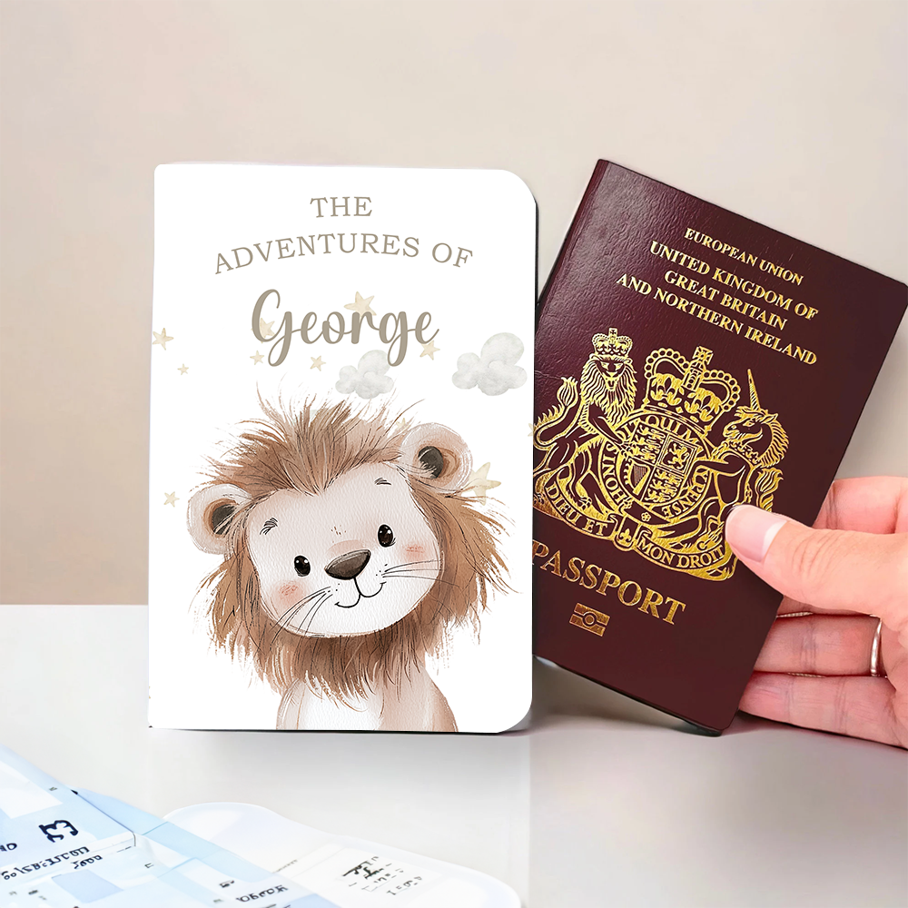 Baby Lion Passport Holder