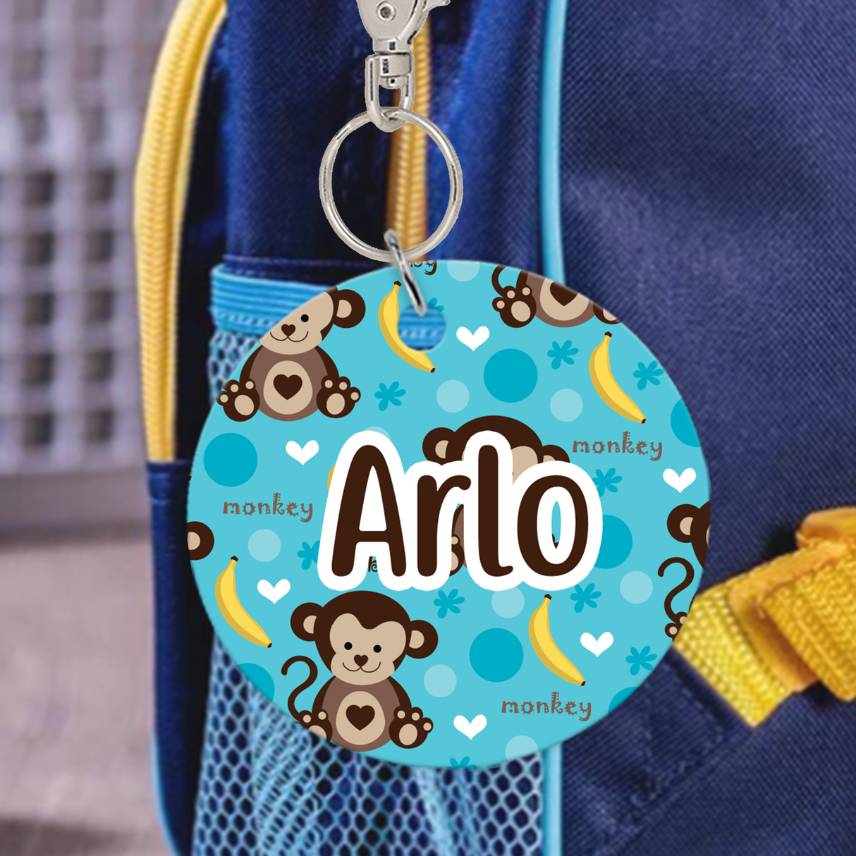 Monkey Adventure Bag Tag