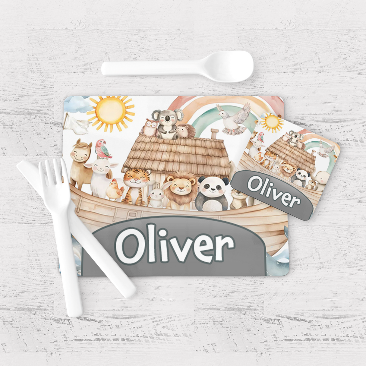 Noah's Ark Placemat & Coaster