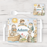 Personalised Noah's Ark Placemat & Coaster