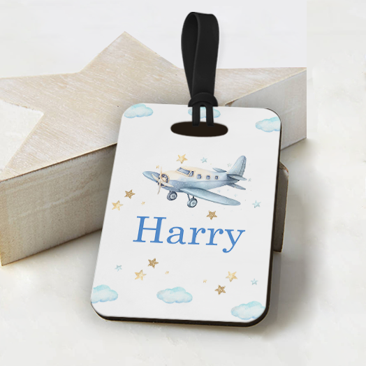 Aeroplane Boys Luggage Tag
