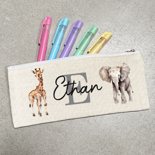 Safari Animals Pencil Case