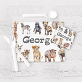 Safari Animals Placemat & Coaster