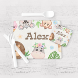 Safari Animals Placemat & Coaster