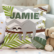Personalised Sloth Cushion - Kids Custom Pillow