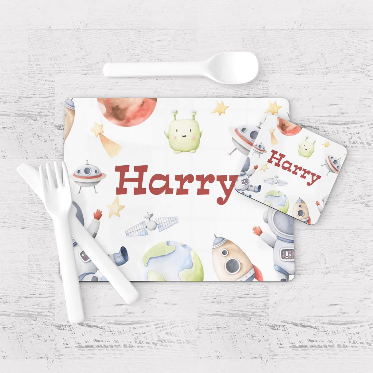 Space Astronaut Placemat & Coaster