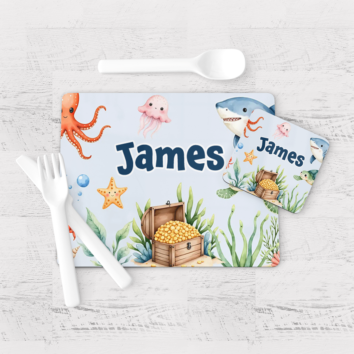 Under The Sea Placemat & Coaster
