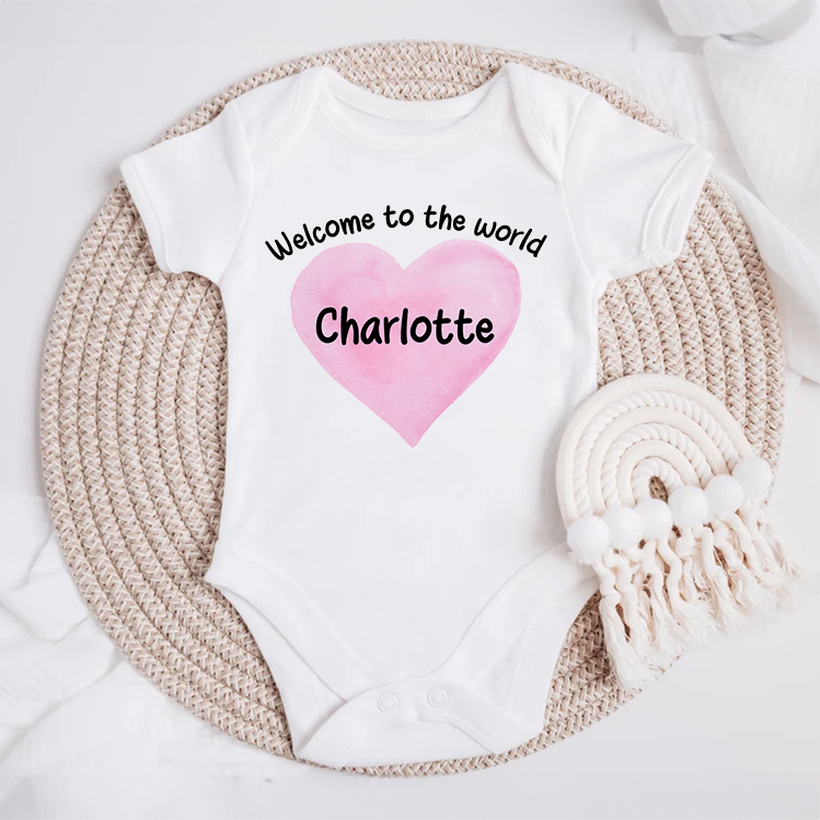 Welcome To The World Baby Grow