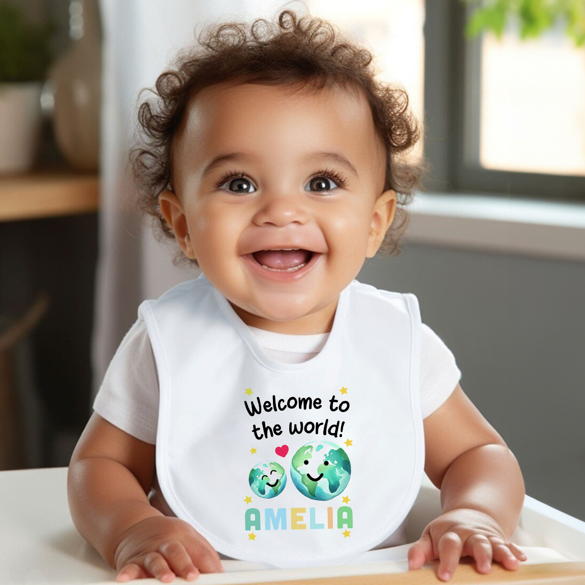 Welcome To The World Baby Bib