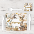 Personalised Wizard School Placemat & Coaster - Harry Potter