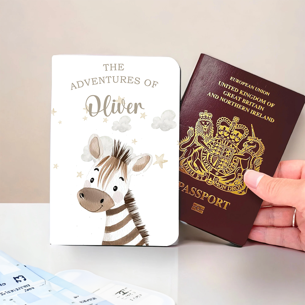 Baby Zebra Passport Holder